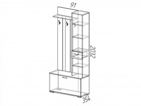 Прихожая Ника ВЗ 910 Белый в Миньяре - minyar.mebel74.com | фото 2