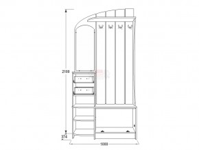 Прихожая Саша 14 ясень анкор в Миньяре - minyar.mebel74.com | фото 2