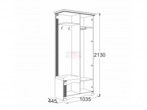 Прихожая Саша 16 в Миньяре - minyar.mebel74.com | фото 2