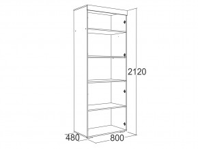 Шкаф 2-х дверный для белья Ольга 19 в Миньяре - minyar.mebel74.com | фото 2