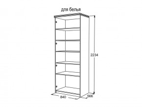 Шкаф 2-х створчатый для белья Ольга 13 в Миньяре - minyar.mebel74.com | фото 3