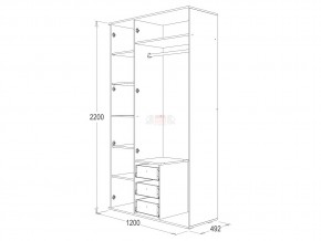 Шкаф 3-х створчатый Ольга 14 в Миньяре - minyar.mebel74.com | фото 2