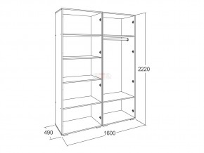 Шкаф 4-х створчатый Ольга 17 в Миньяре - minyar.mebel74.com | фото 2