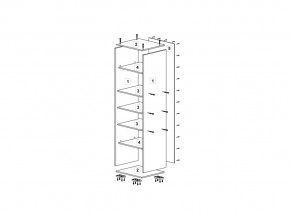 Шкаф 400 для белья (ДБ) ТМК Дуб млечный в Миньяре - minyar.mebel74.com | фото 2