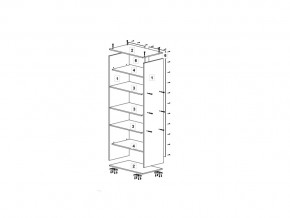 Шкаф 600 для одежды ДМ ТМК Дуб млечный-оранж в Миньяре - minyar.mebel74.com | фото 2