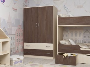 Шкаф двухстворчатый дуб молочный-бодега в Миньяре - minyar.mebel74.com | фото