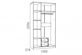 Шкаф комбинированный Фанк НМ 013.08-01 М1 в Миньяре - minyar.mebel74.com | фото 3