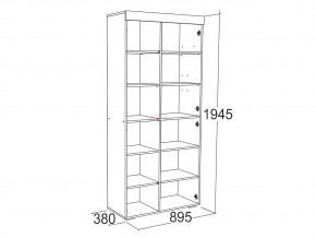 Шкаф комбинированный высокий Ольга 19 в Миньяре - minyar.mebel74.com | фото 2