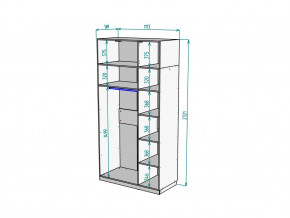 Шкаф Malta light H289 с антресолью HA3 Белый в Миньяре - minyar.mebel74.com | фото 2