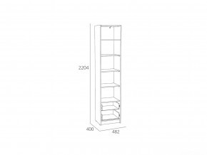 Шкаф-пенал Оттавия НМ 014.06 Белый Фасадный в Миньяре - minyar.mebel74.com | фото 2