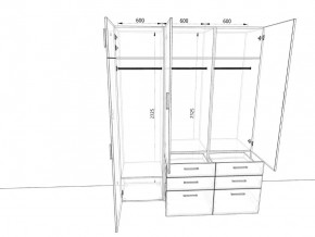 Шкаф распашной 1800К Антрацит в Миньяре - minyar.mebel74.com | фото 2