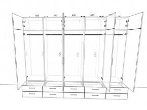 Шкаф распашной 3000А Антрацит в Миньяре - minyar.mebel74.com | фото 2