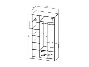 Шкаф трехстворчатый Коста-Рика в Миньяре - minyar.mebel74.com | фото 2