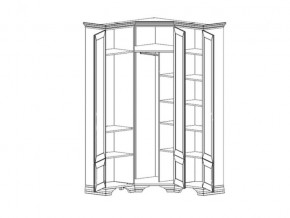 Шкаф угловой S320-SZFN5D Кентаки Белый в Миньяре - minyar.mebel74.com | фото 2