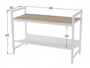 Скамья для прихожей Хигс дуб санремо/белый в Миньяре - minyar.mebel74.com | фото 2