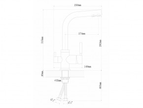 Смеситель Dr. Gans Акцент в Миньяре - minyar.mebel74.com | фото 2