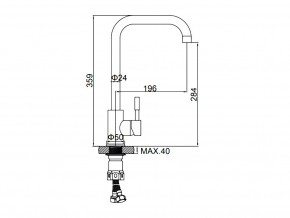 Смеситель Ledeme L74998A-4 Сатин в Миньяре - minyar.mebel74.com | фото 2