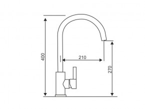 Смеситель Logic LM2102 Stainless Steel в Миньяре - minyar.mebel74.com | фото 2