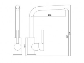 Смеситель Logic LM2103 Stainless Steel в Миньяре - minyar.mebel74.com | фото 2