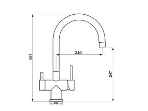 Смеситель Sprint Logic LM2191 Stainless Steel в Миньяре - minyar.mebel74.com | фото 2