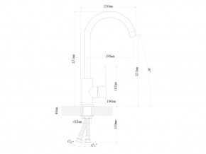 Смесители Florentina Альфа Нержавеющая сталь в Миньяре - minyar.mebel74.com | фото 2