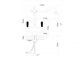 Смесители Florentina Ария бронза в Миньяре - minyar.mebel74.com | фото 2