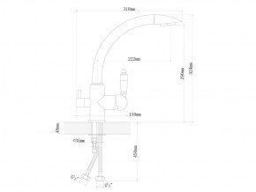 Смесители Florentina Шале бронза в Миньяре - minyar.mebel74.com | фото 2