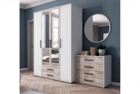 Спальня Соната дуб сонома/белый в Миньяре - minyar.mebel74.com | фото 2