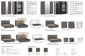 Спальня Summit Софт Графит в Миньяре - minyar.mebel74.com | фото 2