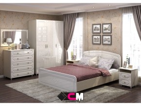Спальня Виктория МДФ с большим комодом в Миньяре - minyar.mebel74.com | фото 1