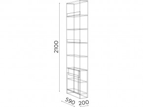 Стеллаж Гринвич мод.10 в Миньяре - minyar.mebel74.com | фото 2