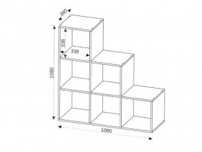 Стеллаж Лесенка в Миньяре - minyar.mebel74.com | фото 2