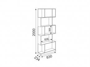 Стеллаж Волкер модуль 5 в Миньяре - minyar.mebel74.com | фото 3