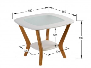 Стол журнальный Мельбурн Белый в Миньяре - minyar.mebel74.com | фото 2