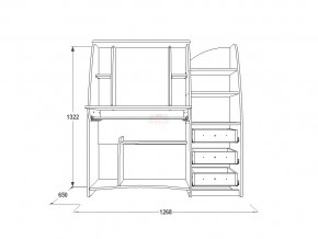 Стол компьютерный СК 1 венге/млечный дуб в Миньяре - minyar.mebel74.com | фото 3