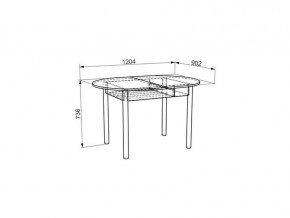 Стол обеденный Квартет дуб млечный в Миньяре - minyar.mebel74.com | фото 3