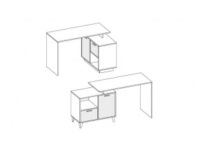 Стол письменный Эго Ст-2 белый глянец на ножках в Миньяре - minyar.mebel74.com | фото 2