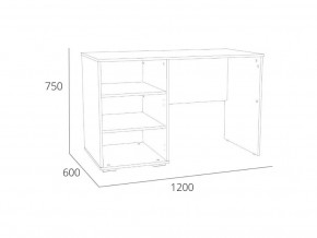 Стол письменный Элиот с надстройкой в Миньяре - minyar.mebel74.com | фото 2