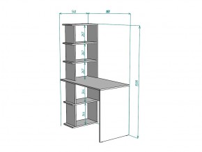 Стол T90 с полками в Миньяре - minyar.mebel74.com | фото 2