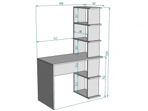 Стол T98 с полками в Миньяре - minyar.mebel74.com | фото 2