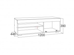 Тумба для теле-радио аппаратуры Ольга 19 в Миньяре - minyar.mebel74.com | фото 2