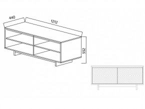 Тумба для ТВА Moderno-1200 Ф4 в Миньяре - minyar.mebel74.com | фото 4