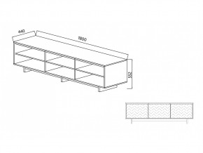 Тумба для ТВА Moderno-1800 Ф1 в Миньяре - minyar.mebel74.com | фото 2