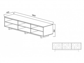 Тумба для ТВА Moderno-1800 Ф2 в Миньяре - minyar.mebel74.com | фото 4