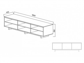 Тумба для ТВА Moderno-1800 Ф6 в Миньяре - minyar.mebel74.com | фото 4