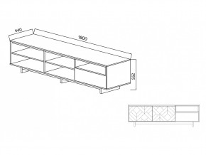 Тумба для ТВА Moderno-1800 В-1 Ф2 в Миньяре - minyar.mebel74.com | фото 4