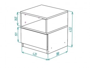 Тумба прикроватная Грация в Миньяре - minyar.mebel74.com | фото 2