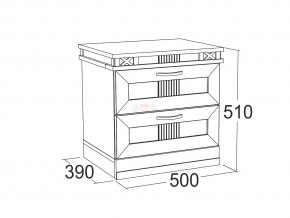 Тумба с 2-мя ящиками Ольга 18 в Миньяре - minyar.mebel74.com | фото 2