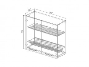 ВС7 80 Модуль верхний Сушка МВС7 80 с посудосушителем в Миньяре - minyar.mebel74.com | фото