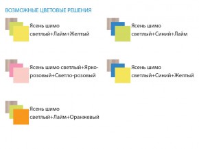 Уголок школьника Юниор 4.1 лайм/оранжевый в Миньяре - minyar.mebel74.com | фото 3